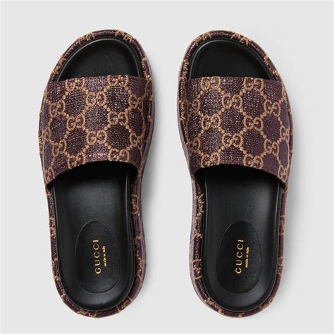 gucci fur slides women's|Gucci women's slides clearance sale.